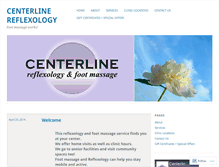 Tablet Screenshot of centerlinereflexology.com